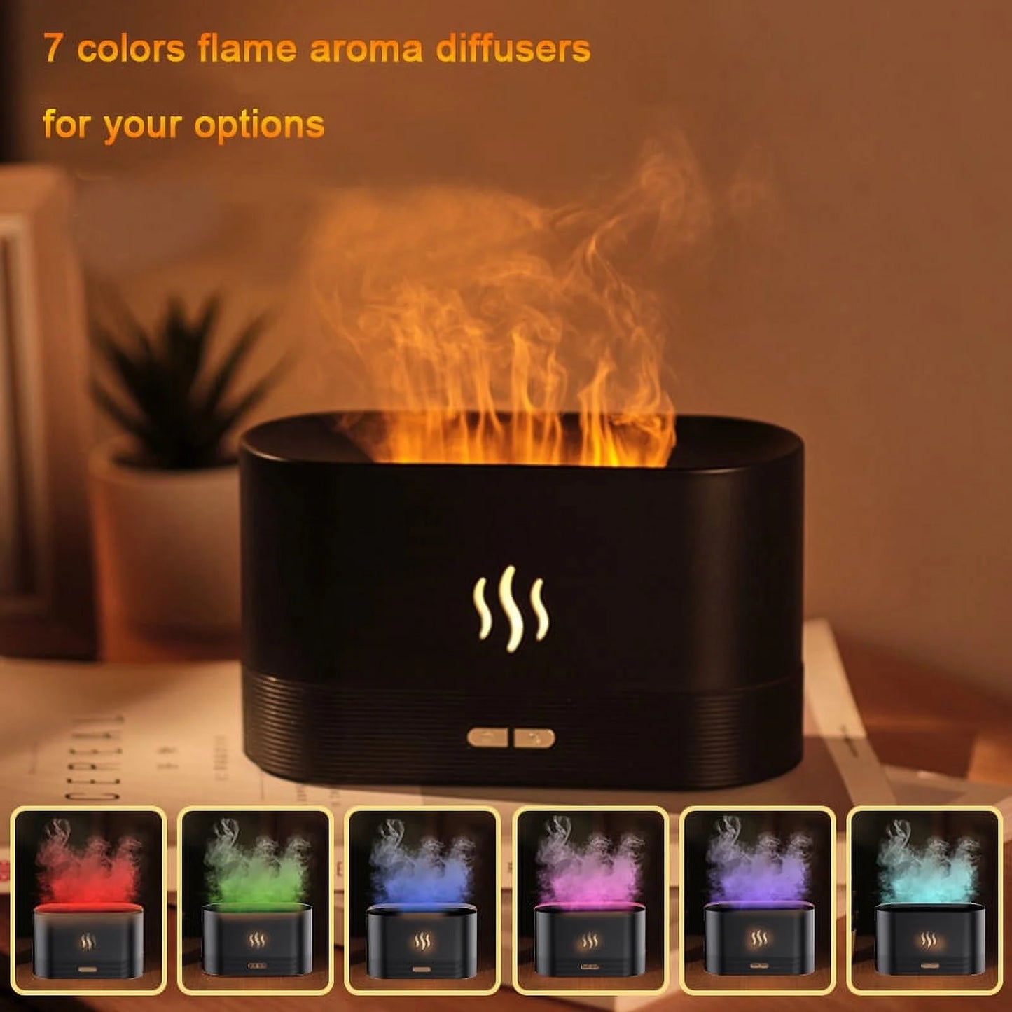 Flame Aromatherapy Diffuser (7 Colors)